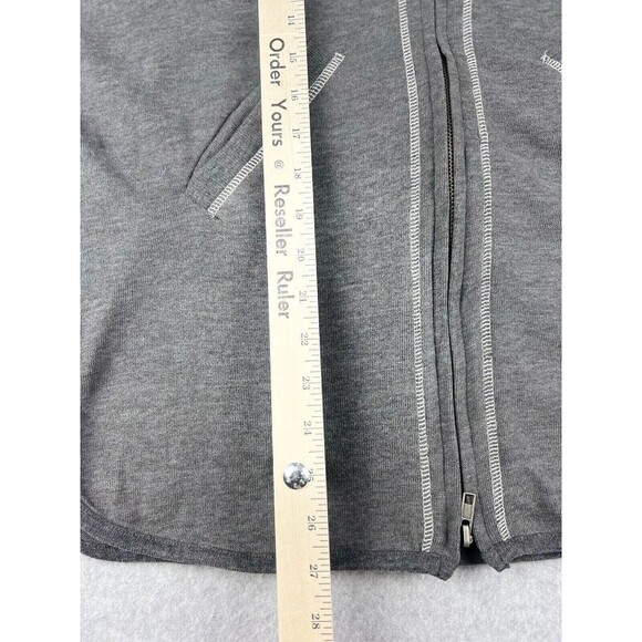 New Balance Jacket Mens Small Gray Cashmere Blend Performance Hoodie Fit - Picture 8 of 13